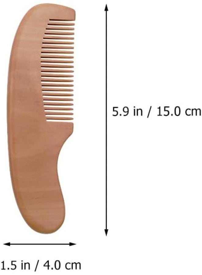 Soft Wool Baby Shower Brush and Wood Comb Set for Newborns Gentle Scalp Care - Image 2